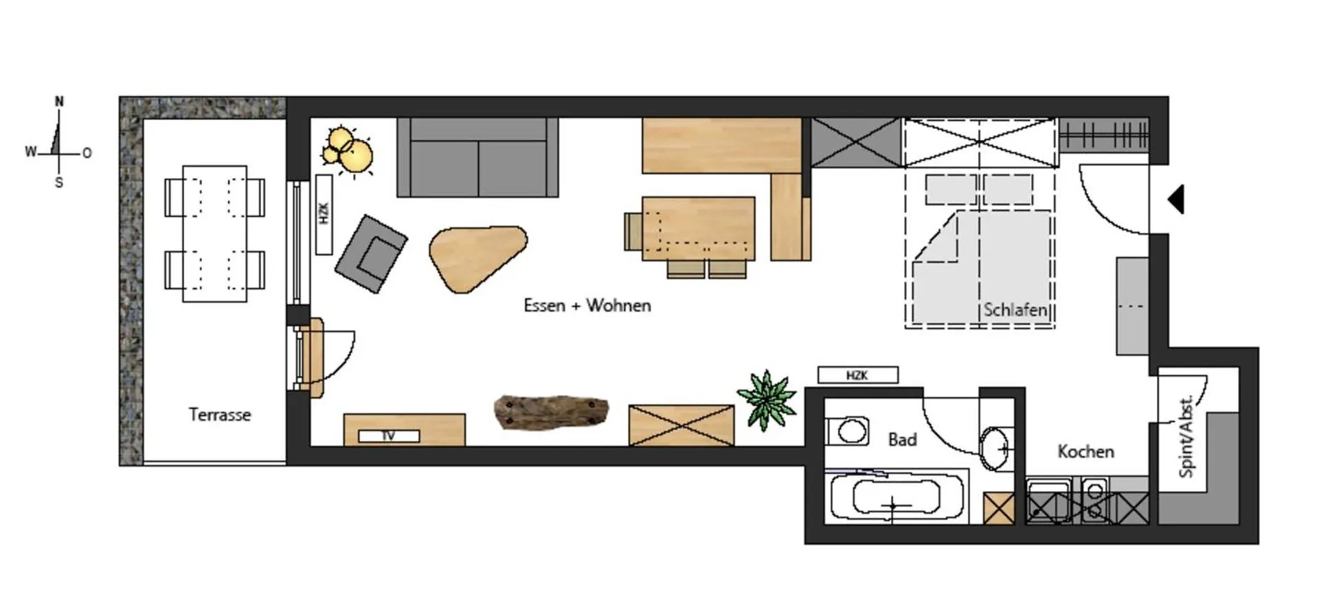 Lägenhet Wohnung Haus Sport Alpin Nr 5 Mit Kleiner Terrasse In Oberstdorf-Tiefenbach